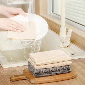 Paños de Microfibra Jacquard Multifuncionales Antibacterianos, Paño de Limpieza de Microfibra con Textura de Grano de Maíz, Paño de Cocina Suave de Secado Rápido - Product Image 1