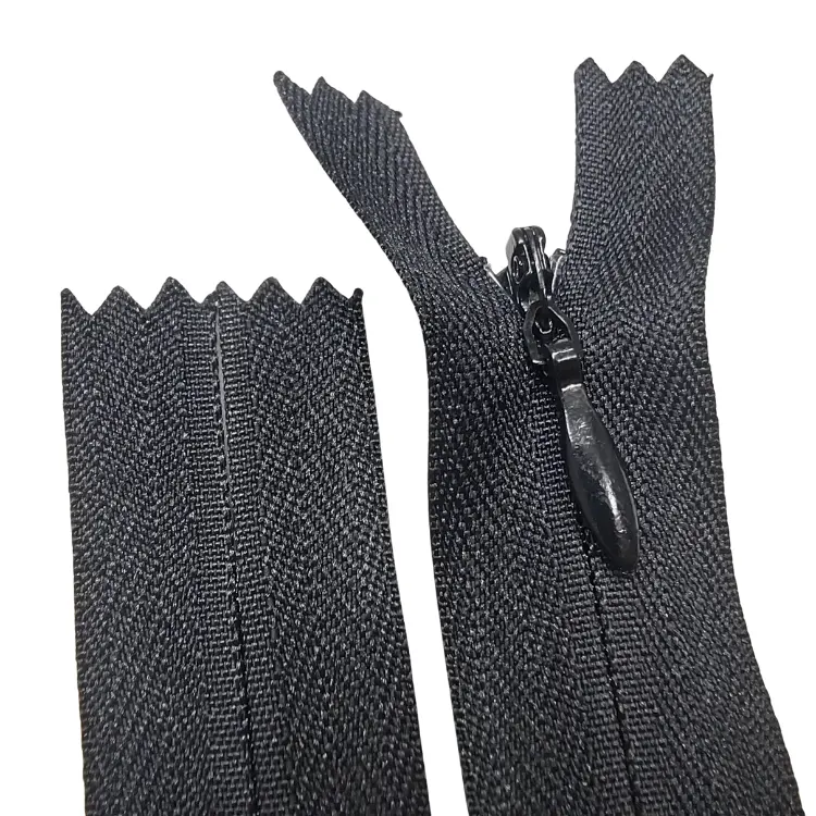 Factory sells many sizes of the closure #3 zipper apparel design ESO nylon Invisible zipper, top jacket pocket zipper