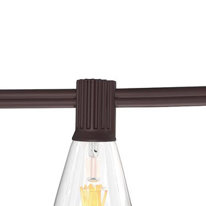 IP65 Brown Plastic Rustic <b>String</b> <b>Light</b> With 30 Edison <b>Bulbs</b> AC Powered Outdoor Garden Patio Party Decoration Ceiling <b>light</b> - Product Image 2