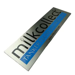Newest Durable Metal Crafts Stainless Steel Nameplate Silk Screen Printing Metal Name Plate