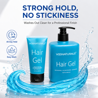 Gel Coiffant OEM Tenue Moyenne à Forte à l'Aloe Vera et Huile de Ricin Sans Alcool pour Cheveux Ondulés Bouclés Définition des Boucles Anti-Frisottis