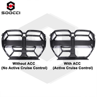 Calandre avant double en fibre de carbone sèche style CSL, remplacement de la calandre de radiateur pour BMW G80 G81 M3 G82 G83 M4, cadre de calandre