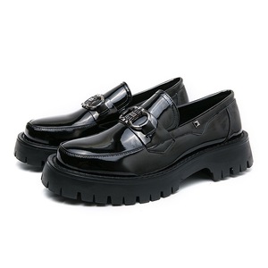 Mocasines Formales Casuales de Negocios para Hombre, Zapatos de Boda de Moda, con Suela Gruesa y Parte Superior de Goma Sólida - Product Image 2