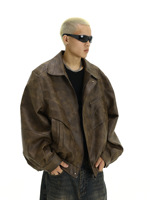 Veste décontractée à revers pour homme, style rétro américain, marque de mode Plankton, design élégant et de niche, pour les amoureux