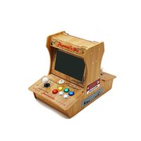 اصدار خاص: في 1 خشبي صغير أركاد بارتوب 10 بوصة شاشة مزدوجة يمكن حفظ اللعبة 3P 4P لعبة tekken ثلاثية الأبعاد