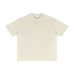 Camiseta Básica de Color Sólido Personalizada para Hombre, 100% Algodón Tejido, 220 Gramos, Manga Corta, Transpirable, Suave, Corte Regular, Verano - Product Image 4