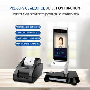 Machine de détection d'alcool biométrique de type bureau avec reconnaissance faciale, contrôle d'accès et pointage des présences pour chauffeurs de <span class=keywords><strong>bus</strong></span> avant le poste - Product Image 4