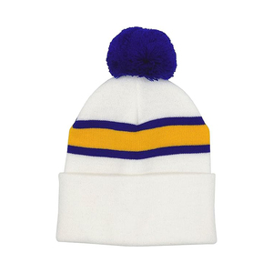 Wholesale Custom <strong>Beanie</strong>/100% Acrylic Your Own Embroidery Logo Fashion Knitted <strong>Beanie</strong> Hat Custom Winter Hat With <strong>Pom</strong> <strong>Pom</strong> - Product Image 1