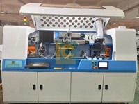 Nouvelle ligne complète de sérigraphie automatique pour bouteilles carrées et ovales avec traitement à la flamme intégré et sécheur UV LED haute vitesse