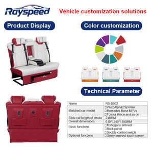 مقعد سرير قابل للتحويل قابل للتخصيص لسيارات سبرينتر بلوح خلفي ومقاعد سيارة معدلة بتحكم مزدوج - Product Image 4