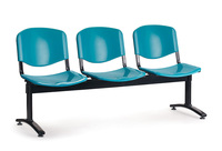 Poutre commerciale d'aéroport d'acier inoxydable en métal posant des chaises d'attente de 3 places AM-01-3S