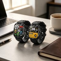 Jam Tangan Pintar Tahan Air Multi-Fungsi Pemantau Kesehatan Jam Tangan Pintar Olahraga dengan Layar Selalu Aktif H23