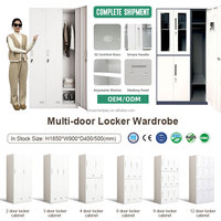 Casier de vestiaire avec serrure à code pour bureaux et salles de sport, en acier laminé à froid, durable et écologique
