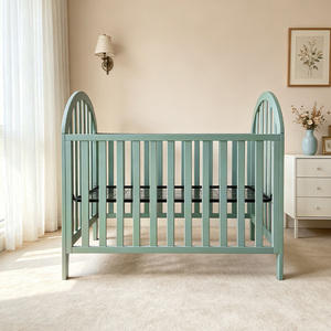 <span class=keywords><strong>Lit</strong></span> cododo classique blanc pour nouveau-né, berceau en métal et en bois pour bébés - Product Image 4