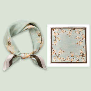 Regalo di San Valentino 100% sciarpa di seta di fascia alta sciarpa estiva 53 pezzi piccola sciarpa di seta foulard di seta da legare intorno <span class=keywords><strong>al</strong></span> <span class=keywords><strong>collo</strong></span>. - Product Image 2