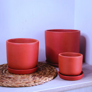 Juego de 3 Macetas Grandes de Salvia Hechas a Mano para Interiores, Exteriores, Balcón, Terraza, Jardín, Decoración del Hogar, Macetas Grandes de Terracota - Product Image 2