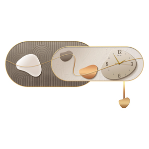 Thiết kế mới trừu tượng trang trí nội thất sang trọng nghệ thuật hiện đại khung pha lê sứ Đồng hồ treo tường cho phòng khách trang trí - Product Image 6