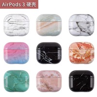 Étui pour écouteurs motif marbre pour AirPods 3 Pro 2 1 2 étuis accessoires housse de casque PC dur pour AirPods 3 étui de protection