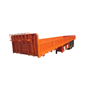 ZLIN 3 Axles 40ft 1200mm 12500x2500x2700mm Side Wall Cargo Semi <b>Trailer</b> Fence 36000kg Payload Other <b>Trailers</b> - Product Image 1