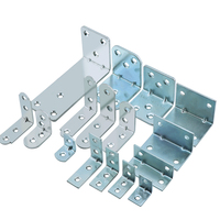 Ensemble de supports triangulaires en acier inoxydable, supports muraux à 90 degrés avec vis pour meubles en bois, armoires, chaises