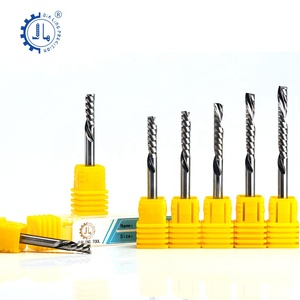 CNC makinesi aşağı kesim değirmen 3.175 downcut cnc <span class=keywords><strong>router</strong></span> <span class=keywords><strong>bit</strong></span> 1/8 düz uçlu mil aşağı kesim tek flüt spiral end mill karbür uçları - Product Image 4