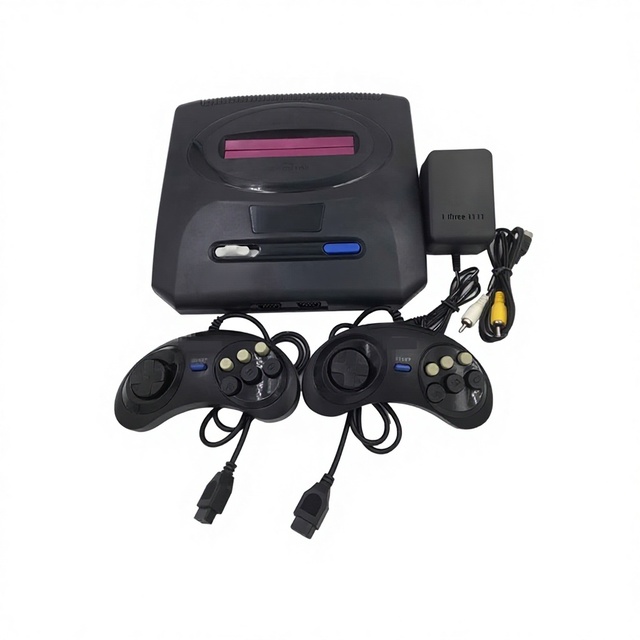 Retro 16Bit Game Console for MD 2 Game Player (Include 5 Different Kind of Games) Game Accessories