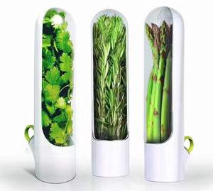 Wholesale New Design Herb Keeper Fresh Herb Keeper Storage Vegetable Container Portable Fresh Herb Saver