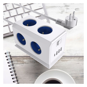 Hot SALE 6 Way POWER STRIP France EXTENSION CORD SOCKET Customizable LOGO Wire Specifications with USB <b>PORT</b> and C-type - Product Image 6