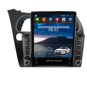 Reproductor de DVD para coche Android 11 8 + 128GB DSP RDS para Honda Civic 2006-2011 GPS BT estéreo AM FM pantalla dividida electrónica automática