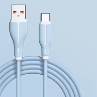 Accessoires pour téléphones portables, câble souple liquide portable 120W 6A pour iPhone Type-C, charge rapide, lumière LED pour imprimante, ordinateur, données