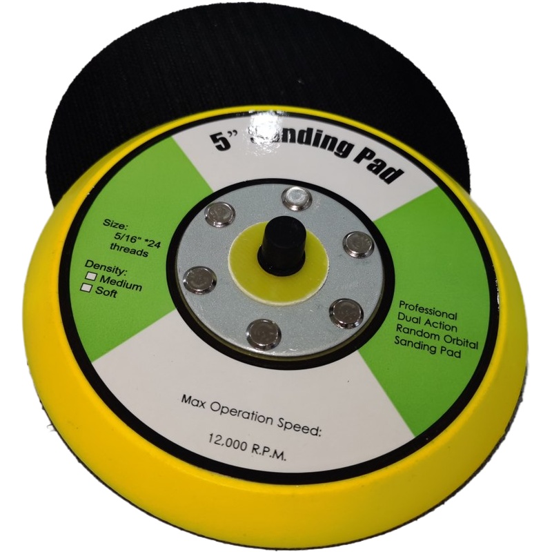 Высококачественная полиуретановая шлифовальная Накладка 5 дюймов, подкладка с крючком и петлей с несколькими отверстиями