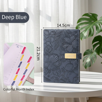 Carnet d'agenda à couverture rigide avec logo personnalisé, 100 feuilles, planification annuelle complète, promotionnel pour entreprises, vente en gros
