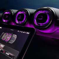 Lumière ambiante LED pour voiture, 64 couleurs, garniture de ventilation avant et arrière pour Mercedes-Benz Classe C W206 GLC X254 2022-2025