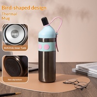 Nouvelle gourde isotherme portable en acier inoxydable de grande capacité pour sports de plein air, randonnée et étudiants, avec paille intégrée, pour l'export.