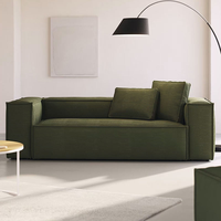 Canapé modulaire sectionnel moderne avec rembourrage en éponge, tissu compressé et densément emballé pour salon, appartement, hôtel, villa