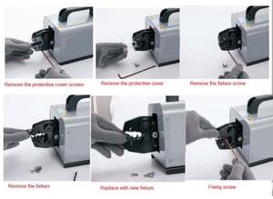 เครื่องจีบลวดแบบพกพาสำหรับขั้วลวดขนาดเล็กขั้วชนิดนิวเมติกเครื่องจีบสายเคเบิ้ล - Product Image 6