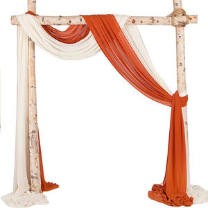 Decorative Party Draping Backdrop Romantic <b>Curtains</b> Chiffon Backdrop Wedding Drapes - Product Image 6