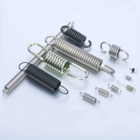 Heli Spring 304 Acier au carbone, ressort de tension hélicoïdal à compression pour mini-brosse à balai, avec crochet en C et fil d'équilibrage