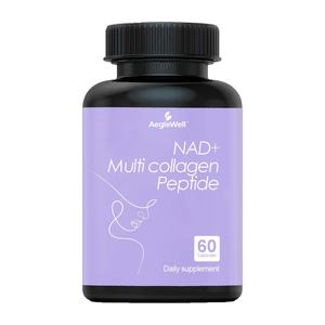 Aeglewell Ultimate NAD+ 60 capsules, peptides de collagène multiples, soins de la peau, compléments alimentaires pour le marché américain - Product Image 1