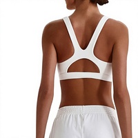 Nouveau soutien-gorge de sport Euro-Américain transfrontalier, respirant, anti-choc, avec coussinets, dos élégant, effet push-up pour le yoga et bretelles croisées