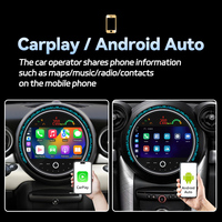 Écran multimédia de voiture Android 13 pour MINI R55 R56 R58 R60 F56 F58 2007-2016, système IPS tactile, WIFI, Carplay, GPS, Navi, Google Player