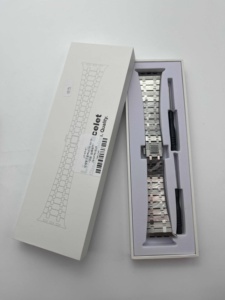 Correa de pulsera de metal para iWatch 8 7 45mm SE 6 5 4 44mm 42mm correa de acero inoxidable brillante de lujo para Apple Watch Ultra 49mm - Product Image 6