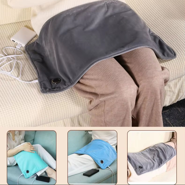 Household Office 3 Heat Levels Portable Small Graphene Coated Electric Heating Blanket