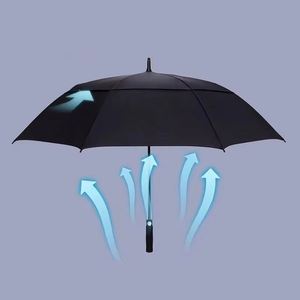 Parapluie de golf automatique XDH7411 extra large 47/62/68 pouces avec double ventilation, imperméable et résistant au vent - Product Image 6