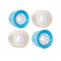 Roues de patins à roulettes d'extérieur YSMLE haute élasticité en PC, personnalisées, haute qualité, 80 mm, largeur 24 mm, dureté 85A