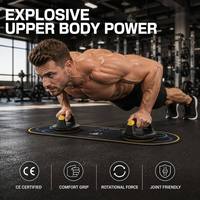 Bar Push-Up Terintegrasi Multifungsi Portabel dari Plastik dan Baja yang Tahan Lama untuk Latihan Kebugaran di Gym