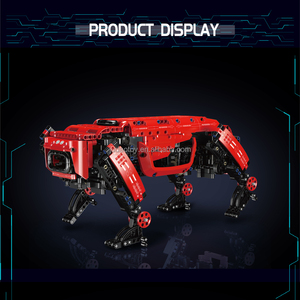 Формы король 15067 красный робот собака строительные блоки наборы приложение RC программируемый стебель игрушка MOC Головоломки блоки игрушки рождественские подарки - Product Image 3