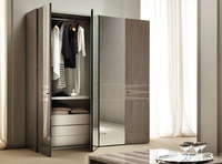 Balom Foshan Home Armoire de chambre moderne ouverte de luxe en bois massif, design DIY
