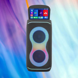 2026 gran oferta Dual 6,5 ''Woofer Android 13 Multimedia exclusivo sistema <span class=keywords><strong>de</strong></span> Audio altavoz Multimedia <span class=keywords><strong>Karaoke</strong></span> altavoz con micrófonos - Product Image 1