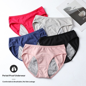 Bragas Menstruales Talla Grande, Bragas Menstruales de Algodón para Mujer, Bragas Menstruales a Prueba de Fugas, Cintura Baja - Product Image 3